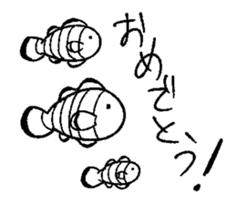 Calm sea friends sticker #12170996