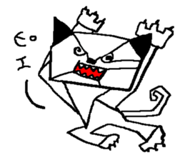KUROMIMI CAT(Cubism ver.) sticker #12171089