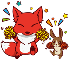 Little Fox & its friend sticker #12171227