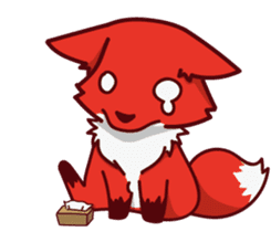 Little Fox & its friend sticker #12171230