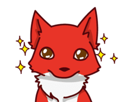 Little Fox & its friend sticker #12171253