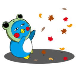 Kawaii Pentarou meets a frog sticker #12171279