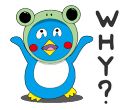 Kawaii Pentarou meets a frog sticker #12171286