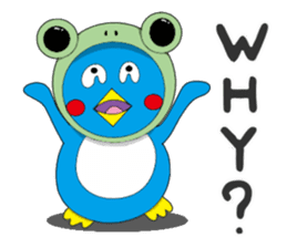 Kawaii Pentarou meets a frog sticker #12171286