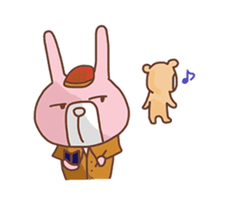 Pastel color Kuma&Rabbit sticker #12171375
