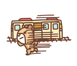 Pastel color Kuma&Rabbit sticker #12171401