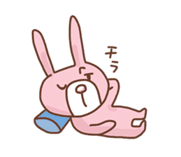 Pastel color Kuma&Rabbit sticker #12171413