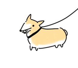 dog&woman sticker #12172662