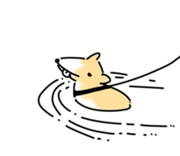 dog&woman sticker #12172664