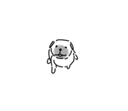 dog&woman sticker #12172696