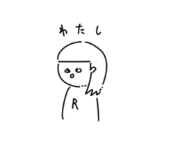 dog&woman sticker #12172701