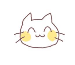 Sticker of the cute face2 sticker #12172742