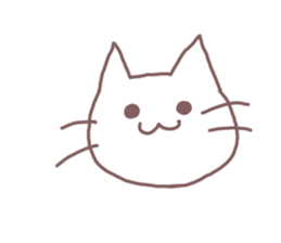 Sticker of the cute face2 sticker #12172743