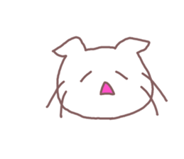 Sticker of the cute face2 sticker #12172760