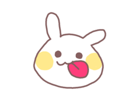 Sticker of the cute face2 sticker #12172765