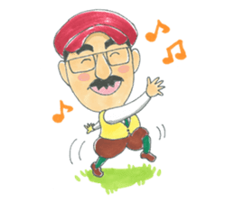 life of the playful president 3 sticker #12172886