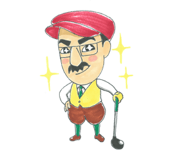 life of the playful president 3 sticker #12172908