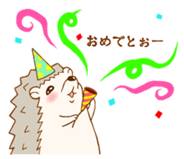 Feeling of the hedgehog sticker #12173883