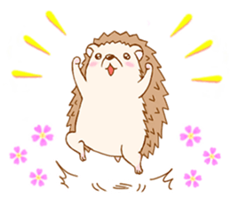 Feeling of the hedgehog sticker #12173886