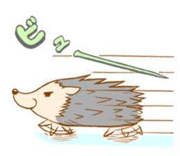 Feeling of the hedgehog sticker #12173896