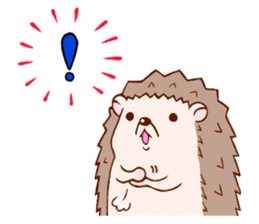 Feeling of the hedgehog sticker #12173899