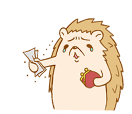 Feeling of the hedgehog sticker #12173905