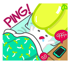 BINZO, YOUR LONELY BEAN SPROUT (DAILY) sticker #12174435