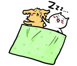 Cat is Nya. Dog is wan. sticker #12175772