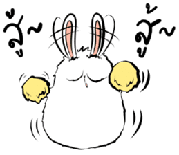 The Fluffy Fatty Rabbit sticker #12176447