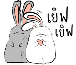 The Fluffy Fatty Rabbit sticker #12176454
