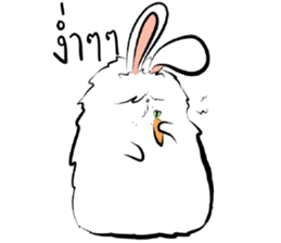 The Fluffy Fatty Rabbit sticker #12176466