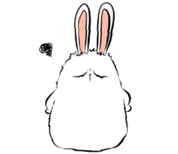The Fluffy Fatty Rabbit sticker #12176467