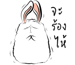 The Fluffy Fatty Rabbit sticker #12176478