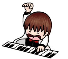 PI & OO - THE LITTLE PIANIST sticker #12176822