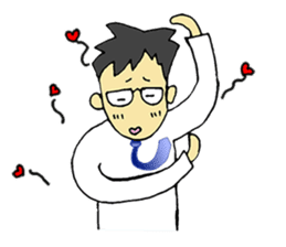 The Tired Office Worker sticker #12177149