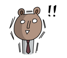 Office worker Bear sticker #12177859