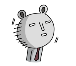 Office worker Bear sticker #12177860