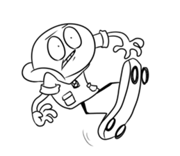 Strange guy sticker sticker #12178515