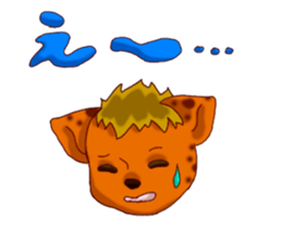 Life of hyena sticker #12178568