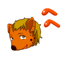 Life of hyena sticker #12178574