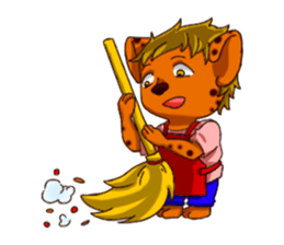 Life of hyena sticker #12178589