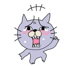 This cat personality is bad sticker #12178701