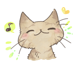 Daily life of Brown tabby Cat sticker #12178910