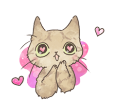 Daily life of Brown tabby Cat sticker #12178922
