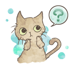 Daily life of Brown tabby Cat sticker #12178926