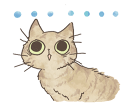 Daily life of Brown tabby Cat sticker #12178927
