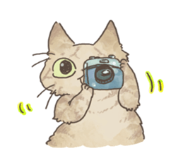 Daily life of Brown tabby Cat sticker #12178929