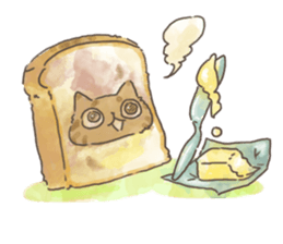 Daily life of Brown tabby Cat sticker #12178933