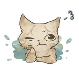 Daily life of Brown tabby Cat sticker #12178937