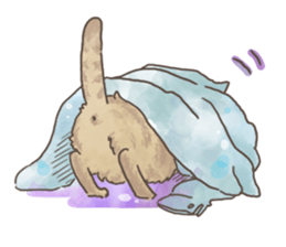 Daily life of Brown tabby Cat sticker #12178938